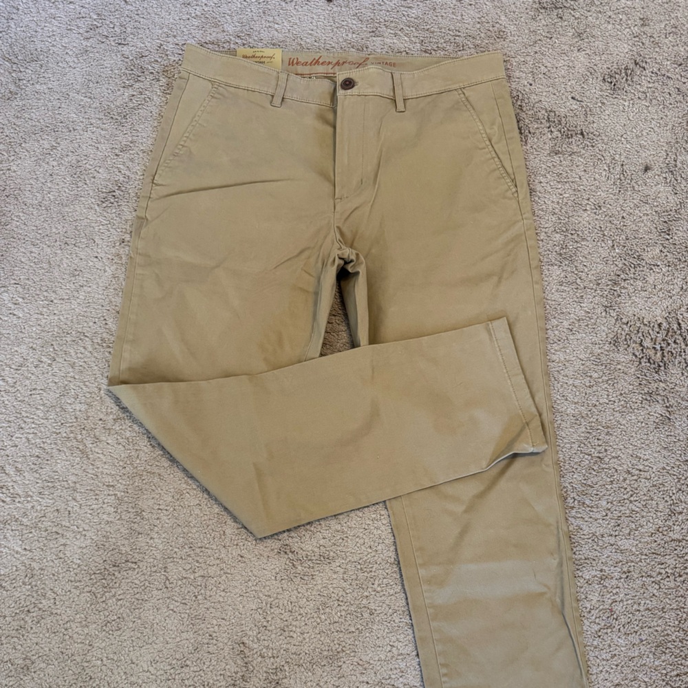 Weatherproof Men's Khaki Chinos